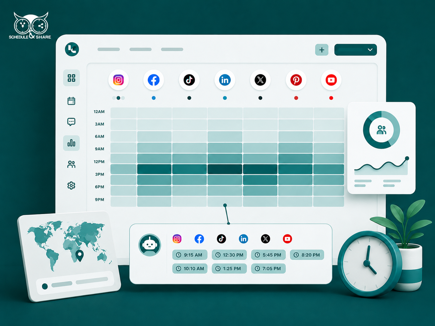 AI suggests the best times to post