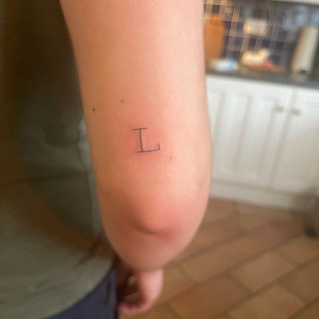 My first tattoo thanks to my cousin @merrynsadlier_ . She does such amazing work ! - L stands for Leo . My best friend for life 🐶. A dog is really mans best friend I’m so grateful to have him .  #tattoo #dog #love #l