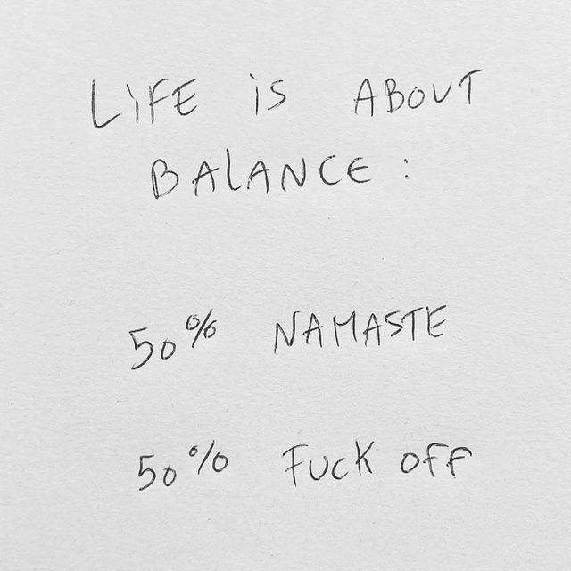 Repost @thomaslelu 

#namaste #fuckoff