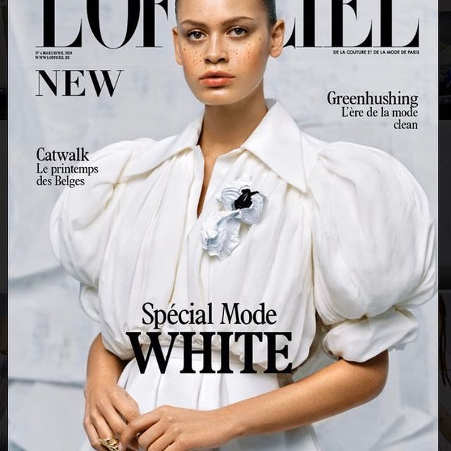 Sooo happy with my 3th cover!!! 💥  @lofficielbelgium  Styling & Art Direction @annerabeux  Fotografie @fredbastin  Hair @pascalvanloenhout.official  Make- up @inge_devos  #cover #covergirl #lofficielbelgium #louisvuitton #michamodels