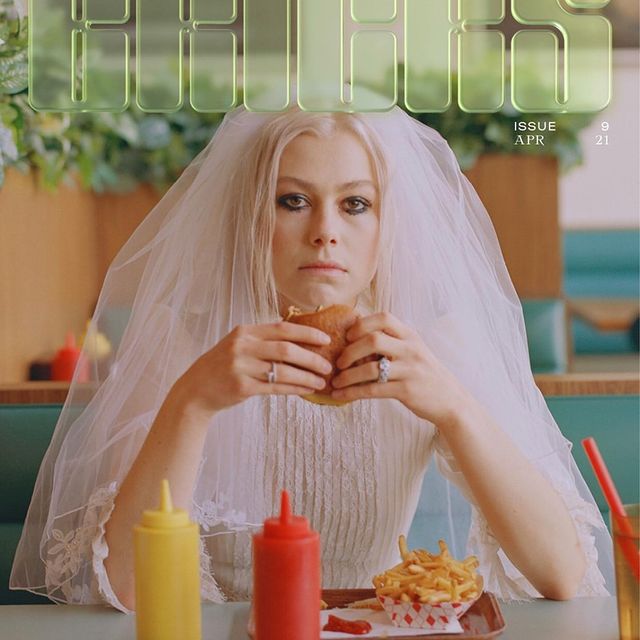 I have emotional motion sickness that @phoebebridgers is on our next @bricks_magazine cover 🍔 ahead of the grammys, we spoke on a zoom call about her love of dark fiction, navigating the music industry & her hopes/plans for a post-Covid world. 

Link in bio to pre-order 🥂 sign up to our community newsletter (it’s currently free!) on our homepage to get early-bird access to this story.