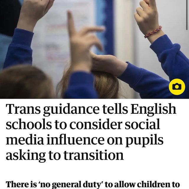 This is not “gender critical”. It is gender conservative. 

The expression “watchful waiting” is used in medicine to describe not using treatment and instead seeing how an illness unfolds. It’s a completely inappropriate framework for considering whether a child’s teachers and classmates can misgender them at school, as if the child’s request for basic respect were a cancer which may resolve itself with time. 

I also don’t think the decision to socially transition needs to be “sustained and properly thought through”. Sorry! You should be able to change your name and pronouns on a whim and if you don’t like it go back. That would be healthy. It’s become more common to accept that changing your mind about your sexuality over the course of a life time is pretty standard. Why not gender? Being cisgender is COMMON, that doesn’t mean it’s GOOD or HEALTHY.  It’s always struck me as a bit lazy. Either way certainly requires a lot of effort to enforce for something so normal and natural.

Gender is something you figure out by doing, not by thinking. Ironically this will encourage people of all ages to just act more certain than they actually are. I’m tired of the way that trans people are never allowed ambivalence, vulnerability or doubt. It will probably increase determination to transition in a very standardised medicalised and pathologised way rather than reduce it.

Cis people are obsessed with the thesis that social transition isn’t a “neutral act”. I agree it isn’t. Neither is raising a child as a boy or a girl because of their genitals. Raising children into normative gender in a patriarchal capitalist society is far from neutral.