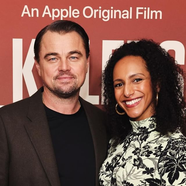 #KillersOfTheFlowerMoon
A necessary film
And conversation 
about the importance of embracing the most painful history
And telling the truth 
I have a lot of love for the incredibly talented team who made it 
Including the many Osage participants, Chief Standing Bear, who I had the privilege of interviewing for @britishvogue 
And loved being reunited here with 
@leonardodicaprio 
@lilygladstone 

hosting an event for @appletv @bafta 

Wearing @me_andem 
Styled by @melwilkinson1