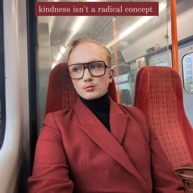 I had two instances of mockery on one train journey this week and although it's becoming something that I am very familiar with, it doesn't mean it feels any easier. Somebody commented on my tiktok saying mockery doesn't equal hate - and although that may be true, it definitely doesn't equal kindness or respect. 

Especially right now, when trans young people and kids are fearful of what their future will look like - please make sure to be on the lookout for them. Protect them, be good bystanders, and remind them that kindness isn't a radical concept. 

.
.
.
.

#lgbtq #nonbinary #trans #transawareness