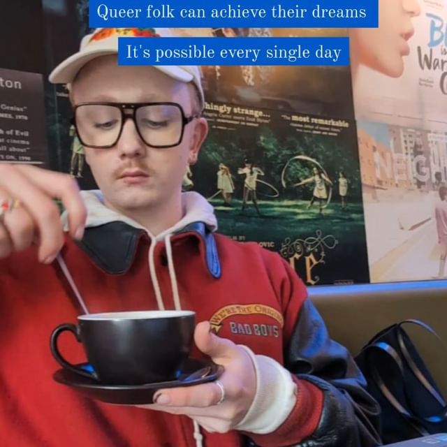 It's possible - one day at a time, we can work towards our dreams and goals, even if they feel wild and unobtainable at times. 

Ps: don't forget to celebrate your wins, no matter how big or small x

#lgbtq #queerpride #transpride #nonbinary
