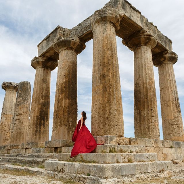 Aphrodite Temple, 
Ancient Korinth in Greece

Walking the Path of the Priestess

Do you feel the remembrance? 

Priestess Arts is an ancient form of worship of mother nature,
almost forgotten..
“An earth based “religion””.
A priestess is initiated into holding sacred rite of passages in deep connection with the cycles of nature. Thousands of years ago, they were deeply honored of being in tune with the voice of Mother Nature and oracles of guidance for their communities.

Later on in greek, egyptian and roman times still highly regarded, but already threatened due to patriarchy.

A priestess is a woman who walks the bridge between the seen and unseen worlds. In deep connection with the deities as in for example the greek goddess Aphrodite or the Egyptian goddess isis.

Opening sacred temple spaces to channel the deities to initiate healing for the community. 

“A priestess is a woman who lives in two worlds at once, who perceives life on earth against the backdrop of a vast, timeless reality. Whether or not she is mated to a human partner, she is a woman in love, wedded to being, to life, to love it self. Having offered herself, body and soul, in service of spirit, she mediates between matter and spirit, between human and divine realms. She may or may not be sexually active, but she will always honor sexual energy as a link to the source of life itself.”
― Jalaja Bonheim, Aphrodite's Daughters: Women's Sexual Stories and the Journey of the Soul

In 2021 where my role for the campaign was to play a temple priestess in the aphrodite and apollo temples in greece.
On set i felt a strong remembrance and a deep knowing that i had to be there on this day - with exactly the beautiful team around. 
It was truly magical and special to me to have been guided to these temples.
Thank you <3

A campaign shoot for @fath.skincare by @maradesipris & @hemlockproductions @solasteph H&M @lou_loizou