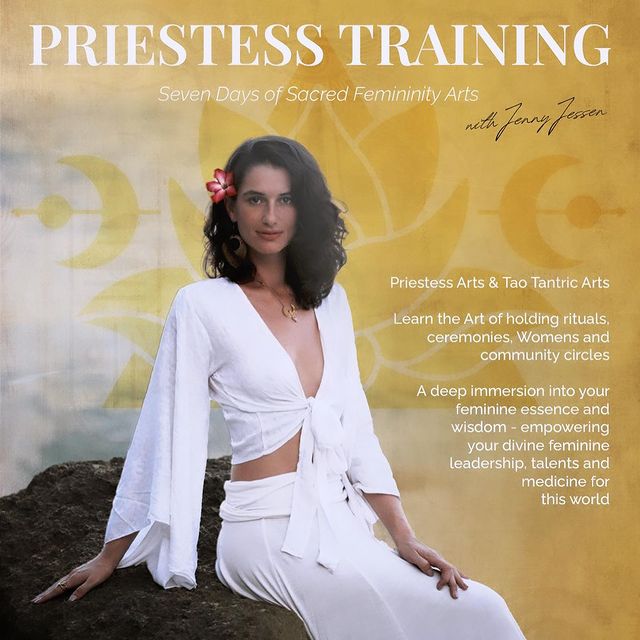 🌹🌹🌹
My loves,
I am inviting you to our @aeracura.collective priestess training 17.-24.02.2024 on the magical island of Bali! 🌹

In our priestess training you will be initiated to hold transformational community ceremonies, women circles, rituals and rite of passages. Join a global movement of Divine Feminine Leaders that will birth many conscious communities deeply in tune with mother earth and our intuitive nature. 
You will be supported in discovering your unique medicine and talents in this world. 
Connect deeper to your femininity and the power of your womb and voice in a circle of devotional sisterhood.
Unleash your sensual, feminine wild self and step into your leadership as a trauma informed space holder on the healing lands of Bali!

My vision is to call in those sisters, that feel a deep remembrance of temple arts.
Now more than ever, it is time for us to step into our devotional leadership, as guardians of our communities and Mother Earth. 
✨
I am feeling so blessed fo have a powerful team on my side:
@maggiemooon 
@dr.esmae.embodied_dc 
@murieldng 

& many more gifted guest facilitators. 

Do you feel the calling? 
Visit the link in my bio to receive an application form and interview.✨
🌹
With all my love,
Devoted to your blossoming,
To awaken your inner priestess,
May she shine through,
and remember why she came here.
In deep devotion to our great mother,
To our ancestors, our lands 
May we birth heaven on earth 
In unity, ease and grace 

🌹
Jenny