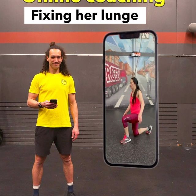 Fixing her lunges👇

Issues
- ��”Resting” onto her knee joint (hyper extended) when standing
- ��Knee touching the ground (not recommended). That is because a repetitive knock on the knee joints may lead to injuries over time and also there is less control in the down phase part of the lunge
- ��Not in total control. She is going slightly too fast at the moment so I would ask her to slow down

Fixing
She should:
- ��Have a slight knee bend when standing (no hyper extended joint) so she doesn’t rely on her joint but muscle structure supporting that joint
- ��Have her knee just off the floor. About 2cm of their ground. So she doesn’t loose depth and saves her knee joint
- ��Slow down and be more in control of every step of the way. Gaining a better movement quality/control

Do you also want your technique to be checked up by me? DM me your request and I’ll make you a video

florianteatiu.com

#onlinecoaching #lungesworkout #onlinefitnesscoaching #onlinefitnesscoach #onlinepersonaltraining #onlinepersonaltrainer #personligtränare #personligträning #personligtræner