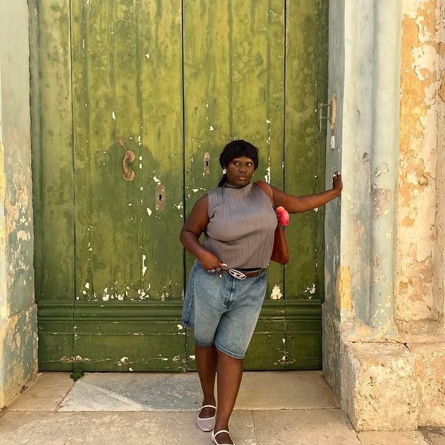 in my perfect casual spring outfit taking a lil stroll in the city of mdina 🫶🏿

top @isseymiyakeofficial from @farfetch (gifted)
belt @diesel 
jorts & bag @asos 
shoes @simplybeuk