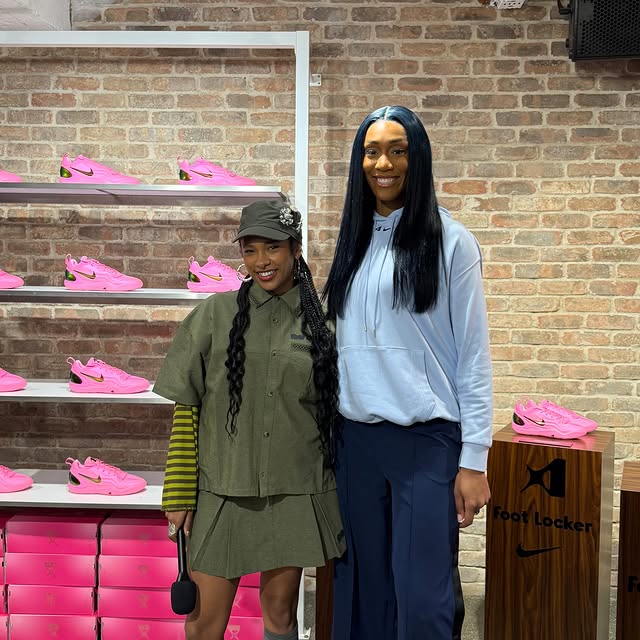 @aja22wilson shut down LDN 💅🏽 @footlockeruk