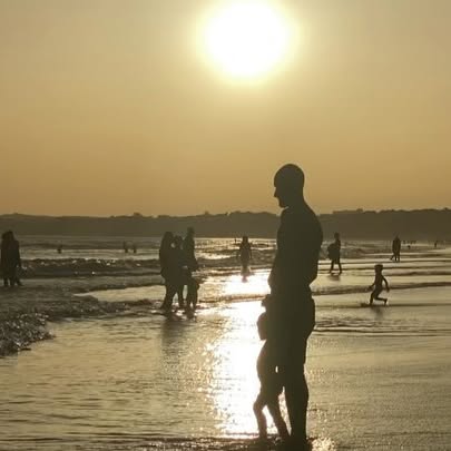 wholesome family moments by the sea