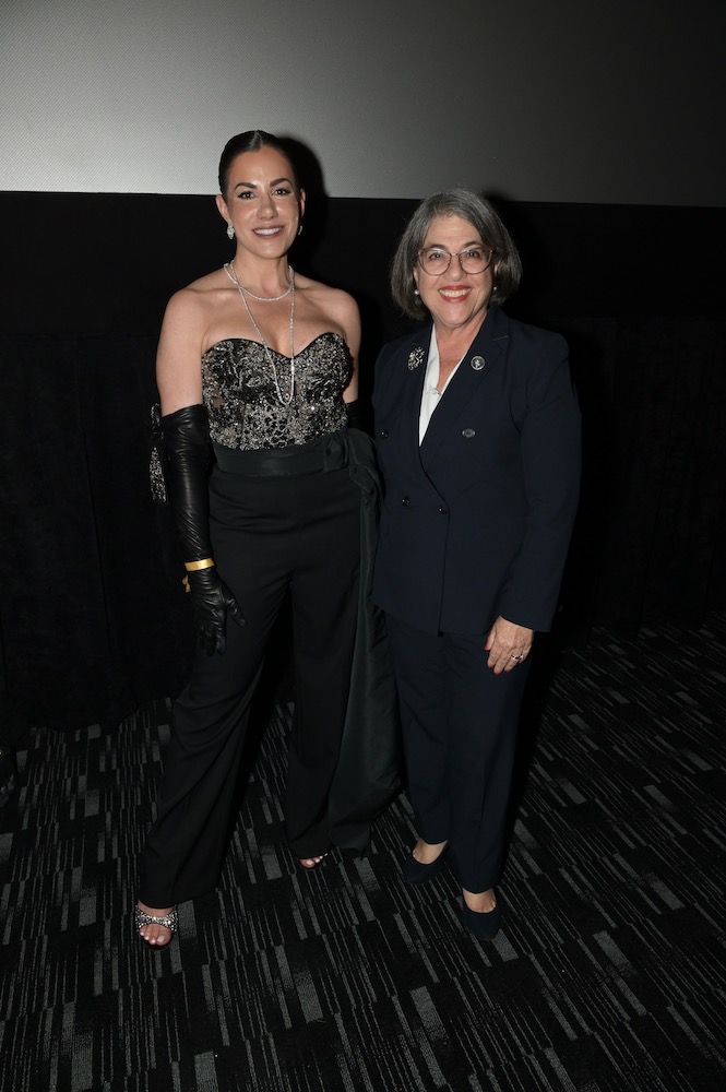 Tina Vidal-Duart and Daniella Levine Cava at the Vanishing Voices screening