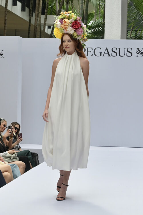 Fashion show at the Pegasus World Cup Off To the Races Fashions at Bal Harbour Shops