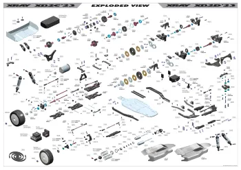 XRAY XB2 '23 Exploded View