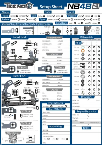 Tekno NB48 2.1 Editable Setup Sheet