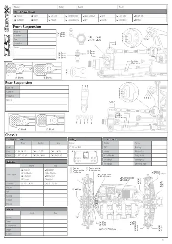 TLR 8IGHT-X 2-0 Electric Setup Sheet