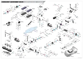 XRAY GTXE '23 Exploded View