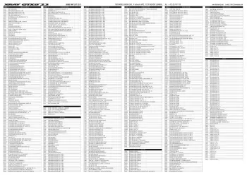 XRAY GTX8 '23 Parts List
