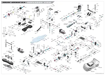 XRAY GTX8 '23 Exploded View