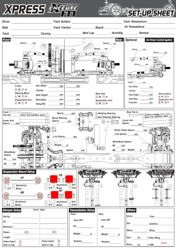 Xpress FT1 Blank Setup Sheet (Editable)