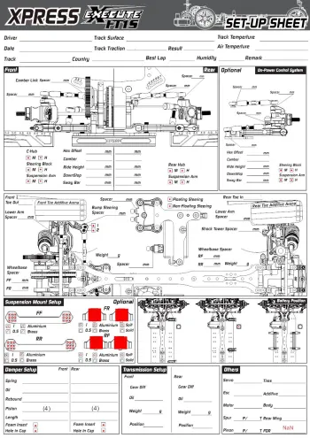 Blank Setup Sheet (Editable)