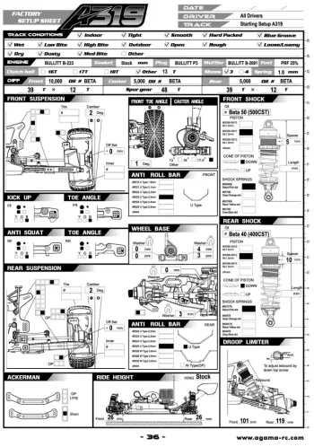 Kit Setup Sheet