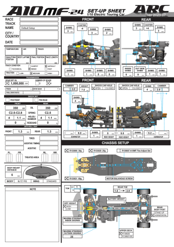 ARC A10MF-24 Setup Sheet Default
