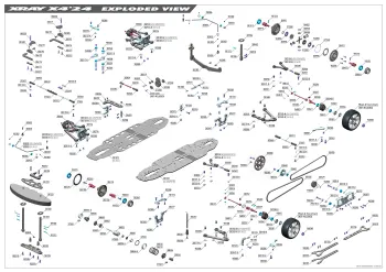 XRAY X4 '24 Exploded View