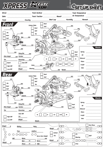 Setup Sheet Blank