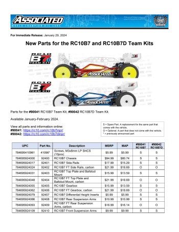 Parts List