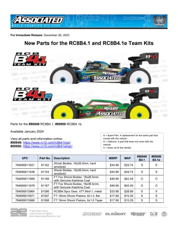 Parts List
