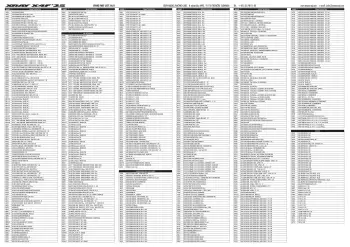 XRAY X4F 25 Parts List