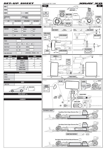 Setup Sheet Blank