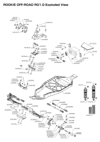 Yokomo RO1.0 Exploded View