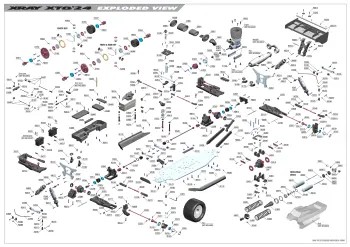 XRAY XT8 '24 Exploded View