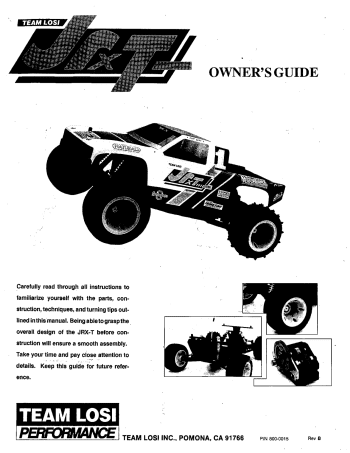 Team Losi JRX-T Manual