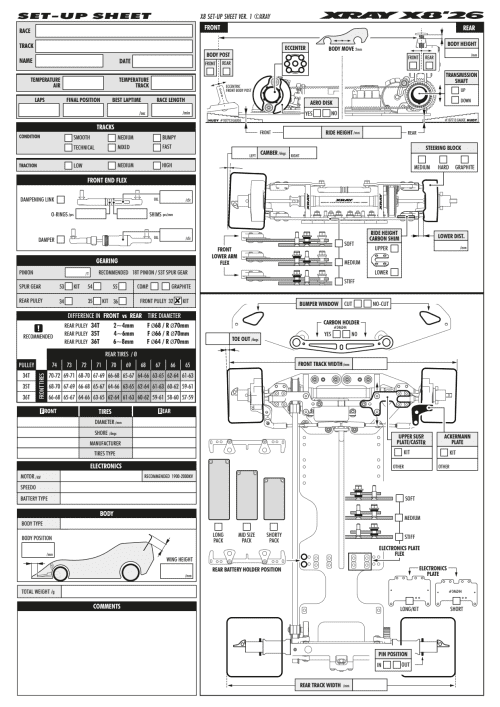 Setup Sheet Blank