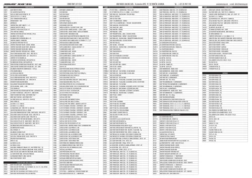 Parts List