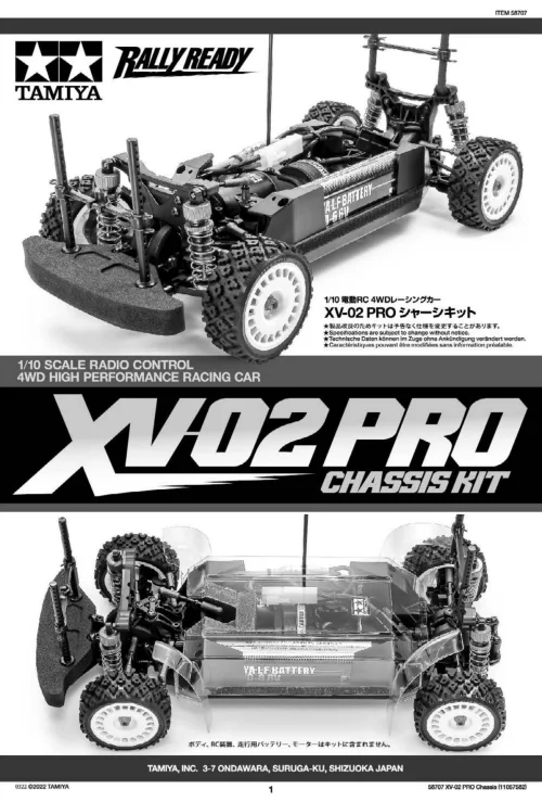 Tamiya XV-02 Pro Manual