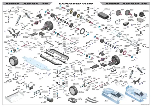 XRAY XB4 26 Exploded View