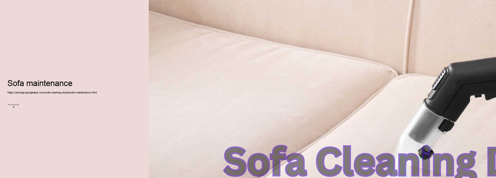 Sofa maintenance