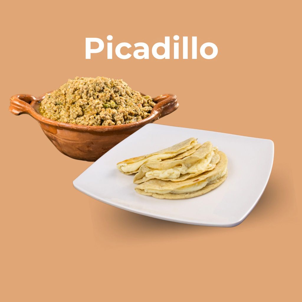 Quesadilla de maíz con picadillo