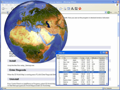 3D World Map 2.1 + код активации