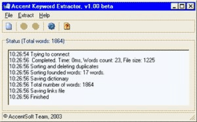 Accent Keyword Extractor last