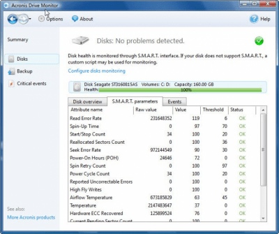 Acronis Drive Monitor last Acronis Drive Monitor last