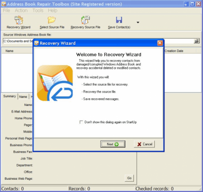 Address Book Repair Toolbox 1.5.0 Address Book Repair Toolbox 1.5.0