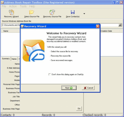 Address Book Repair Toolbox 1.5.0