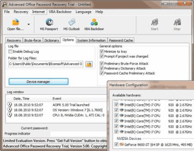 Advanced Office Password Recovery 6.36 Build 2053 + кряк
