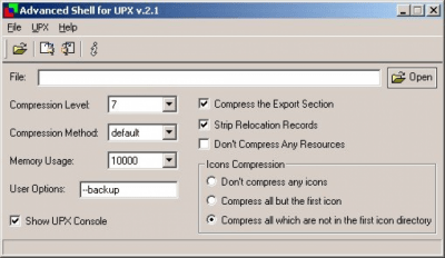 Advanced UPX shell v.2.0