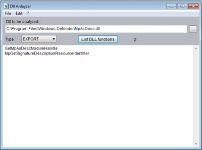 Alternate DLL Analyzer 1.780